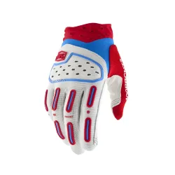 100%, AIRMATIC 2 Handskar Red/White/Blue, VUXEN, BLÅ RÖD VIT