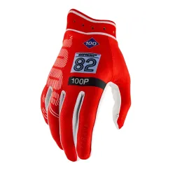 100%, ITRACK Handskar Red/White