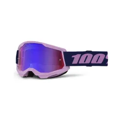 100%, STRATA 2 Glasögon Purple - Red/Blue Mirror  Lens, VUXEN