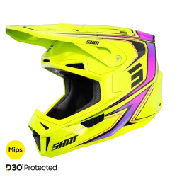 Shot, HJÄLM LITE GLORY NEON YELLOW PEARLY, VUXEN