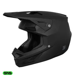 Shot, HJÄLM SPEED KID SOLID BLACK MATT, BARN