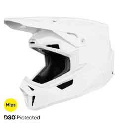 Shot, HJÄLM LITE SOLID WHITE, GLOSSY, VUXEN