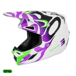 Shot, HJÄLM SPEED KID GHOST PURPLE, GLOSSY, BARN