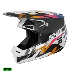 Shot, HJÄLM SPEED WAVE BLACK WHITE, PEARLY, VUXEN