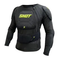 Shot, SKYDDSJACKA AIRLIGHT, BARN, SVART NEON GUL