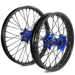 Holeshot, Komplett Hjulset, 1,85/1,60, 16/19", SVART BLÅ MATT