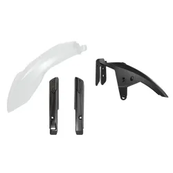 Rtech, Hög Framskärm Kit + Gaffelbensskydd, VIT