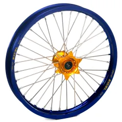 Haan Wheels, Komplett Hjul, FRAM, 21", BLÅ GULD