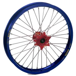 Haan Wheels, Komplett Hjul, FRAM, 21", BLÅ RÖD