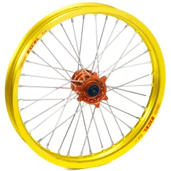 Haan Wheels, Komplett Hjul, FRAM, 21", ORANGE GUL