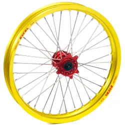 Haan Wheels, Komplett Hjul, FRAM, 21", RÖD GUL