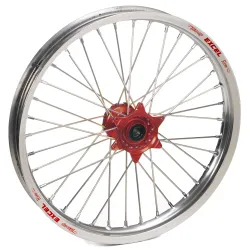 Haan Wheels, Komplett Hjul, FRAM, 21", RÖD SILVER